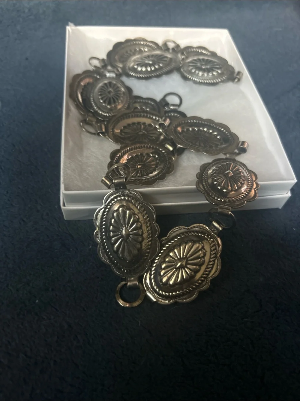 Vintage silver Concho belt